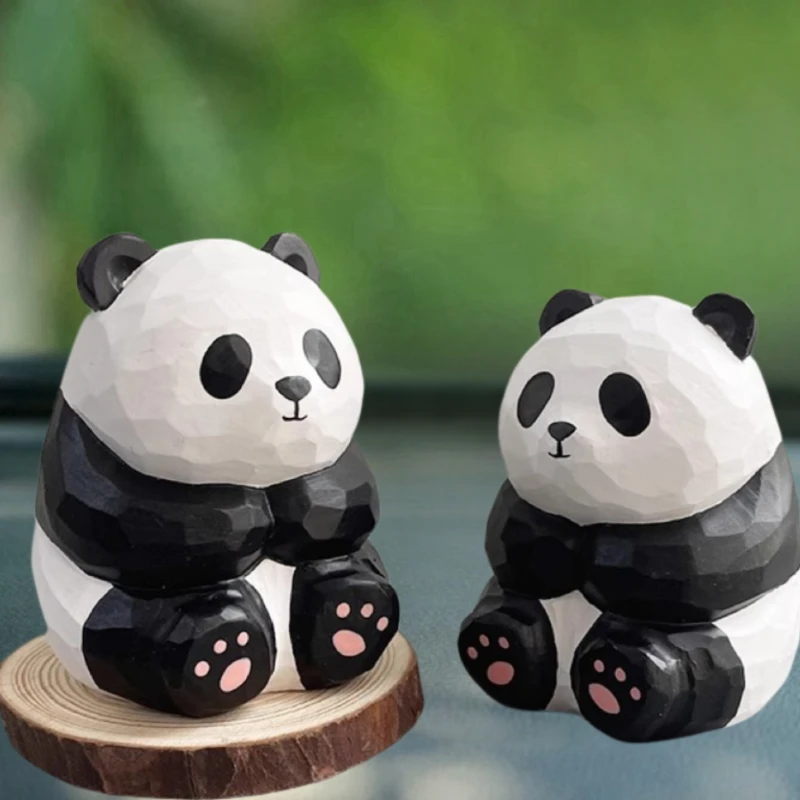 

Car decoration decoration Car decoration wood carving panda cute personality men and women car console decoration gift living