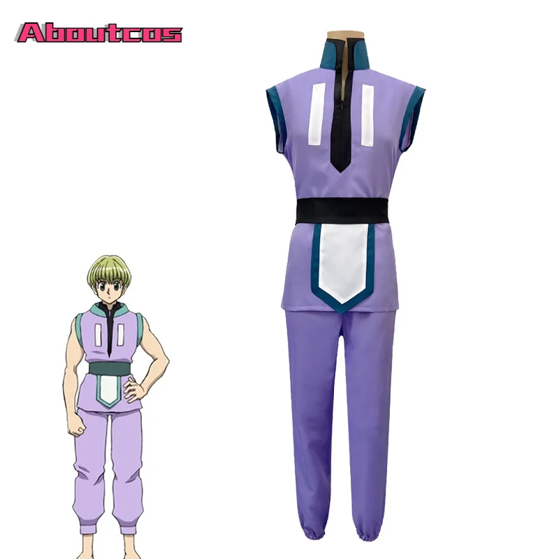 

Aboutcos Anime Hunter x Hunter Shalnark Cosplay Costume Top Pants Halloween Costumes Christmas Party Carnival Outfit for Adult