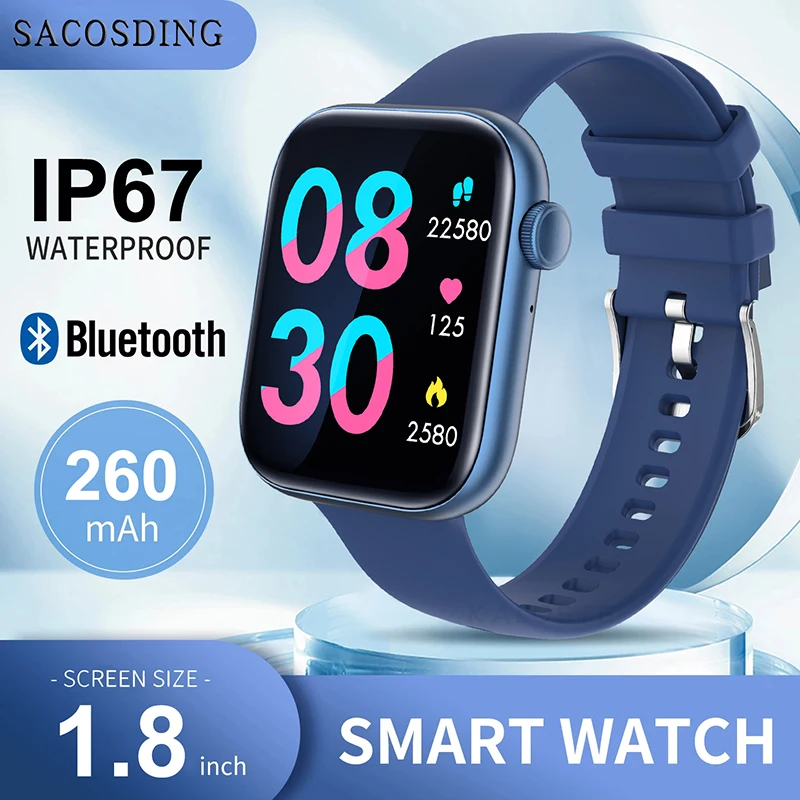 

Bluetooth Call Smart Watch Men Women 1.79 inch Large Screen Fashion Watches Heart Rate Monitor smartwatch Ladies For IOS Android