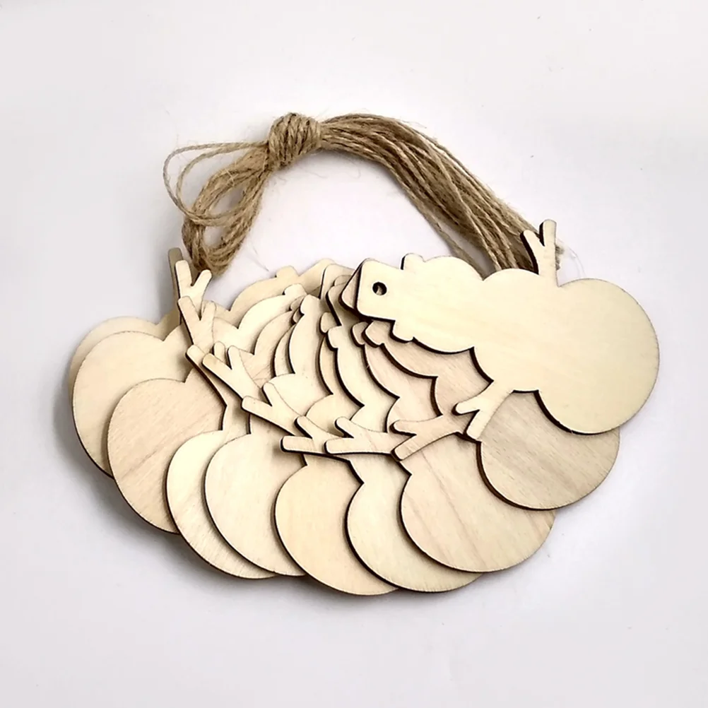 

Christmas Wood Wooden Hanging Ornaments Pendant Ornament Decor Crafts Diy Shapes Tags Snowman Gifts Hollow Pendants Out Cutouts