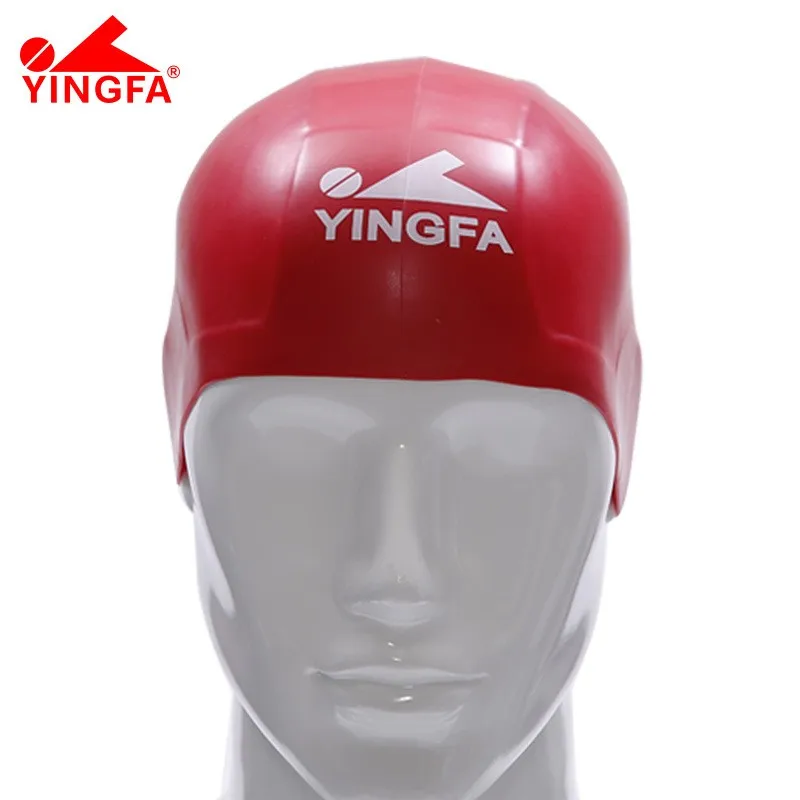 Фото Шапочка для плавания Yingfa/Big: тренировочная, для соревнований, скоростная, комфортная, с 3D-дизайном №1
