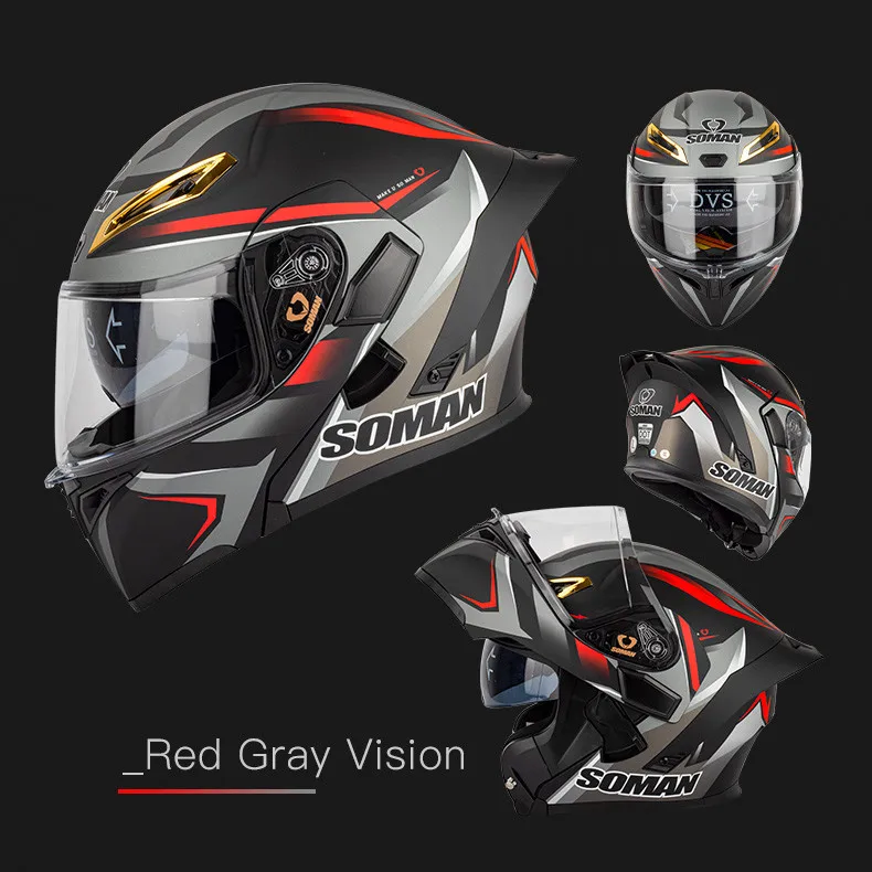 Мотоциклетный модульный откидной шлем для езды на мотоцикле ECE DOT с открытым