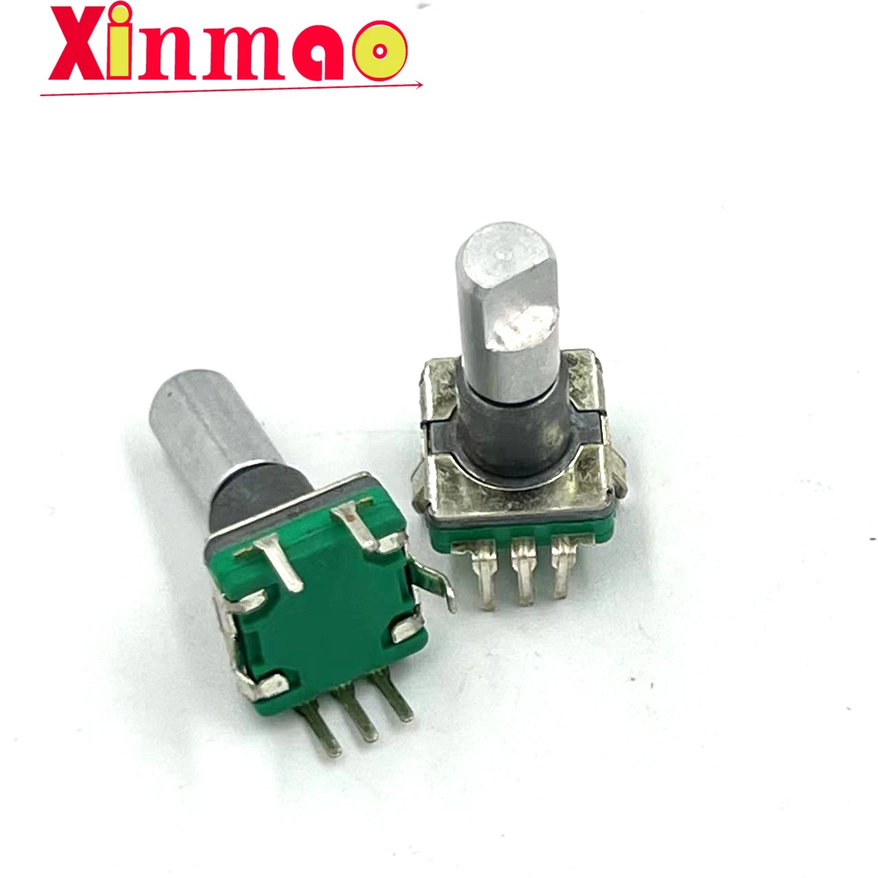 Ljv encoder with switch ec11 type 30 positioning number 15 pulse point shaft length 18mm vehicle mounted DV potentiometer