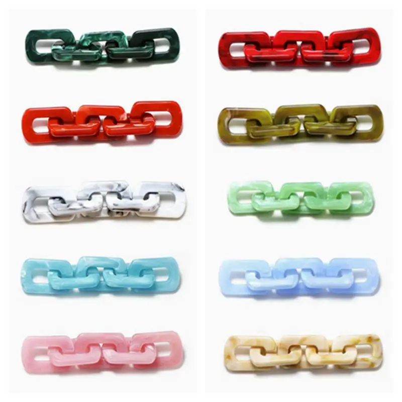 50 шт./партия, акриловые бусины-пряжки, 20 х30 мм