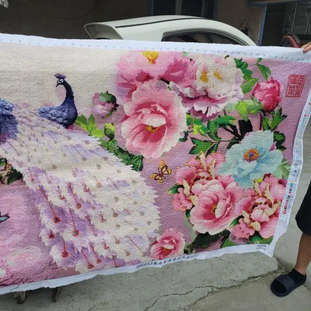 Готовый продукт ручной работы для вышивки крестиком искусственная вышитая