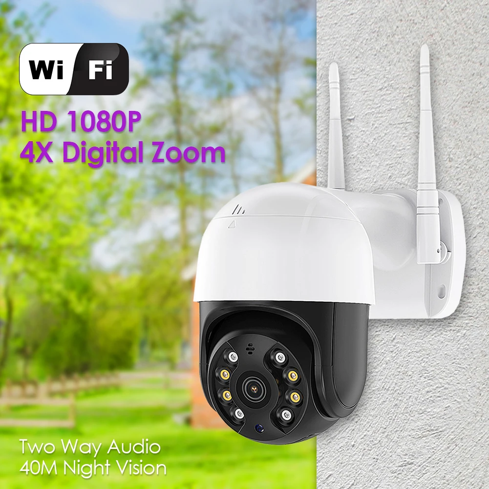 

1080P Full HD Waterproof Pan Tilt CCTV Security Camera Network Wifi Camera 2MP Baby Monitor Outdoor WiFi IP Camera