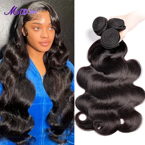 Человеческие волосы, приблизительно 30 дюймов, 32 дюйма, телесная волна, 100%, искусственные волосы с неповрежденными волосами 1/3/4, искусственные волнистые волосы для наращивания