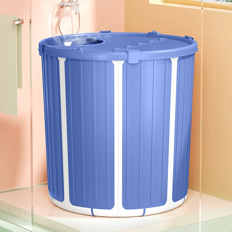 

Portable Adult Foldable Bathtub Mobile Simple Lazy Foot Spa Hot Bath Barrel Trips Sauna Portatil Corporal Inflatable Spa CC50YP