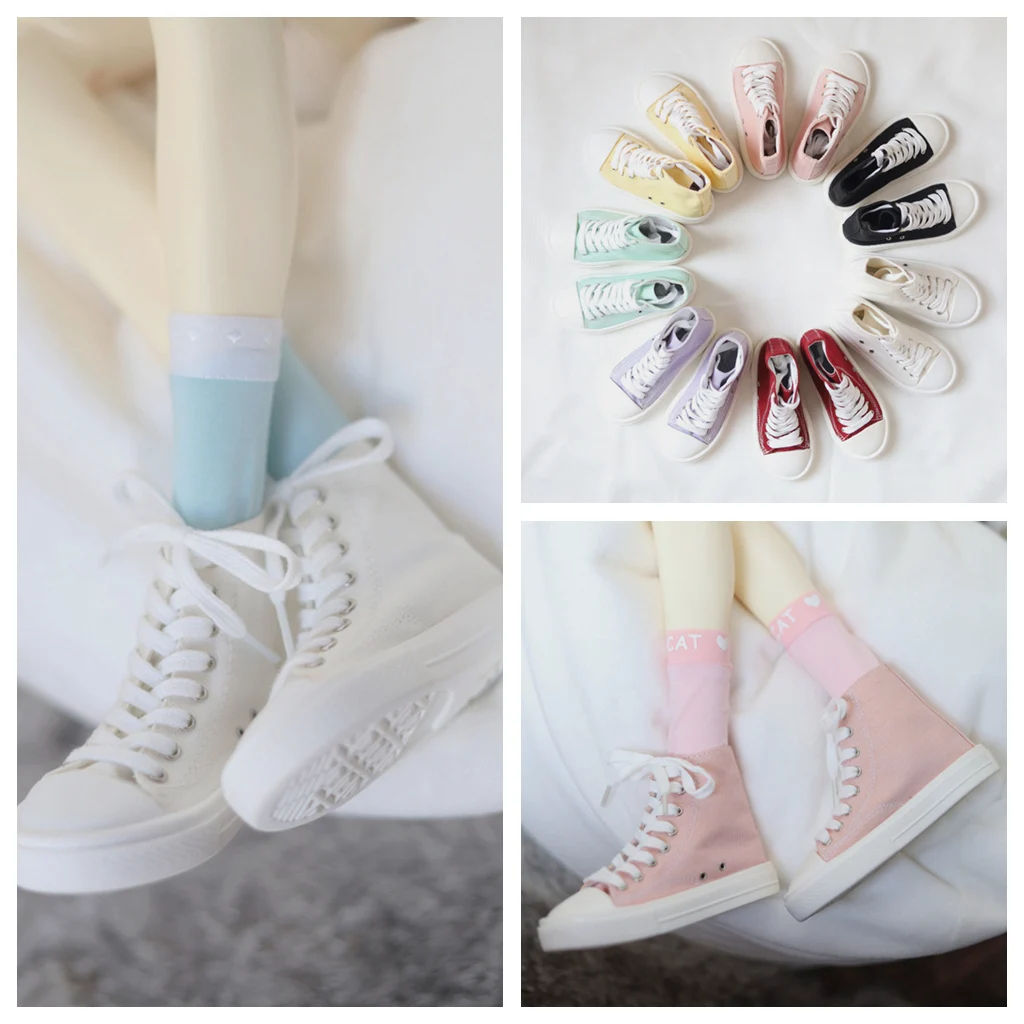 1/4 масштаб 1/3 BJD кукла Повседневные высокие брезентовые ботинки для BJD/SD MSD SD13