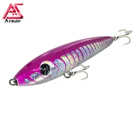 as trolling pencil swim stickbait lure 65g100g topwater wobblers fishing wooden gt tuna artificial floating long casting pesca