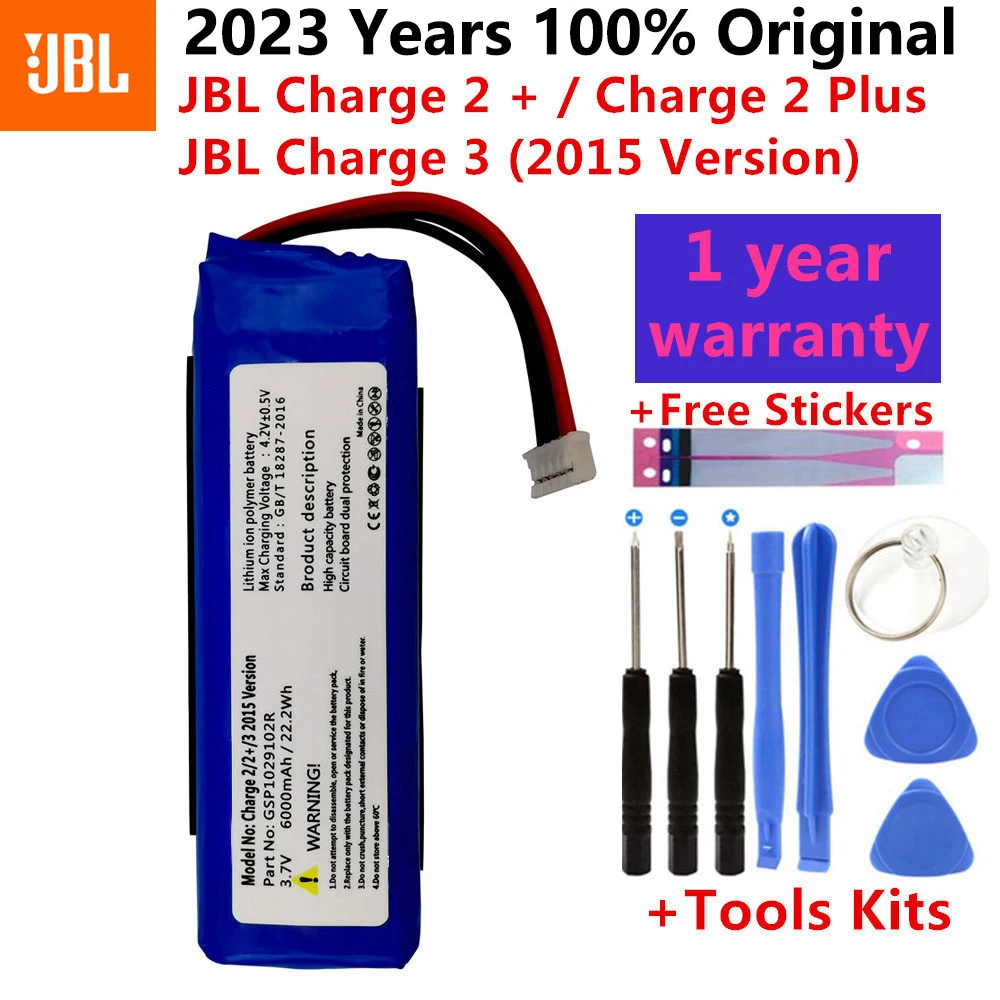

100% Original Replacement Battery For JBL Charge 2 Plus Charge2+ Charge2 Plus GSP1029102A Genuine Battery 6000mAh