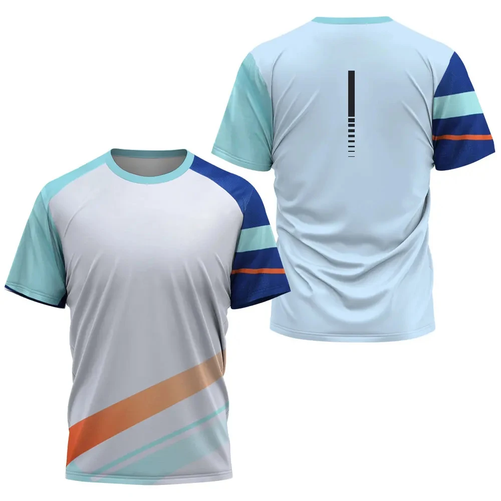 

Men's Professional Sports Badminton T-shirt Tennis Fitness 2023 New High Quality Round Neck Breathable Quick Drying Short Sleeve