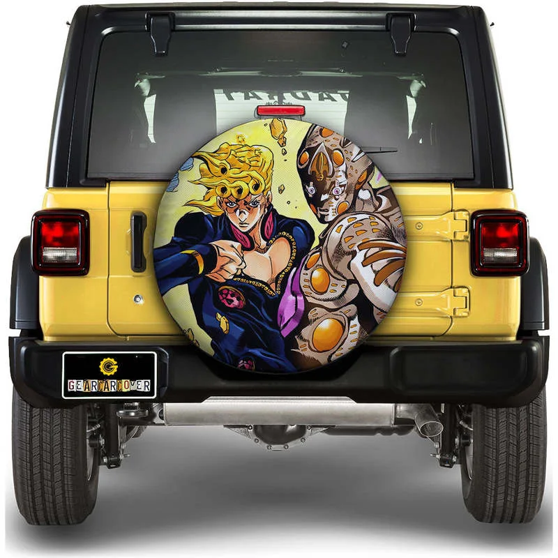 

Giorno Giovanna Spare Tire Covers Custom JoJo's Bizarre Adventure Anime Car Accessories