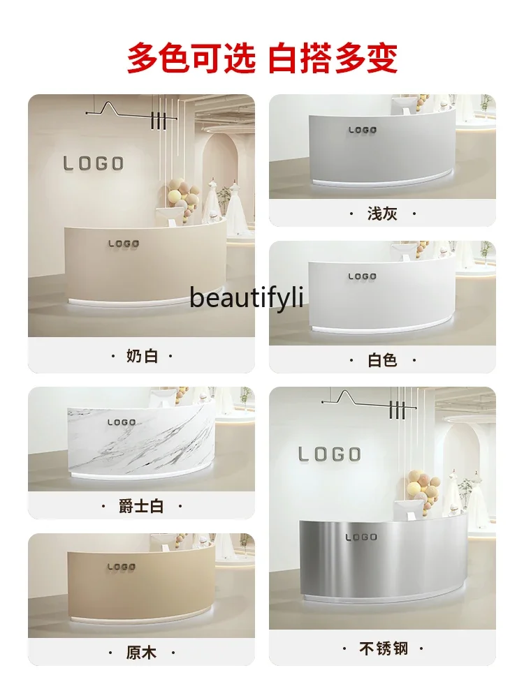 Легкий роскошный магазин одежды Салон красоты Специальный кассовый стол