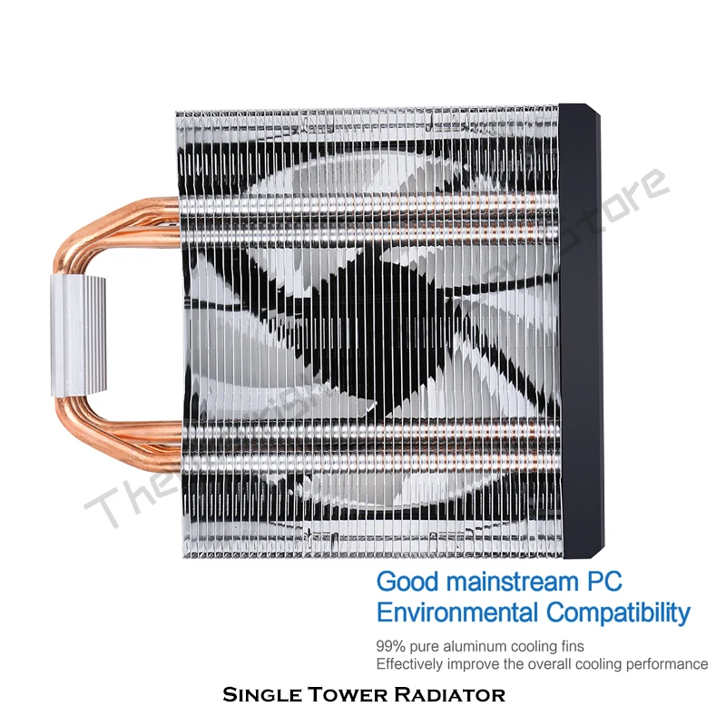 Кулер для процессора SAMA KA400D охлаждающий вентилятор 90 мм RGB 4 материнская плата с