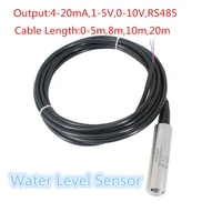 4 20ma rs485 submersible level transmitter with 5m10m15m range small level sensor qdy30b