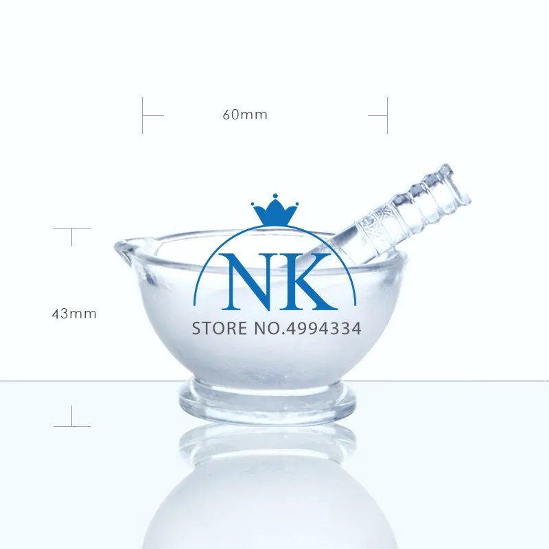 Стеклянная ступка и пестик для лаборатории диаметр 60-180 мм 1 шт. |