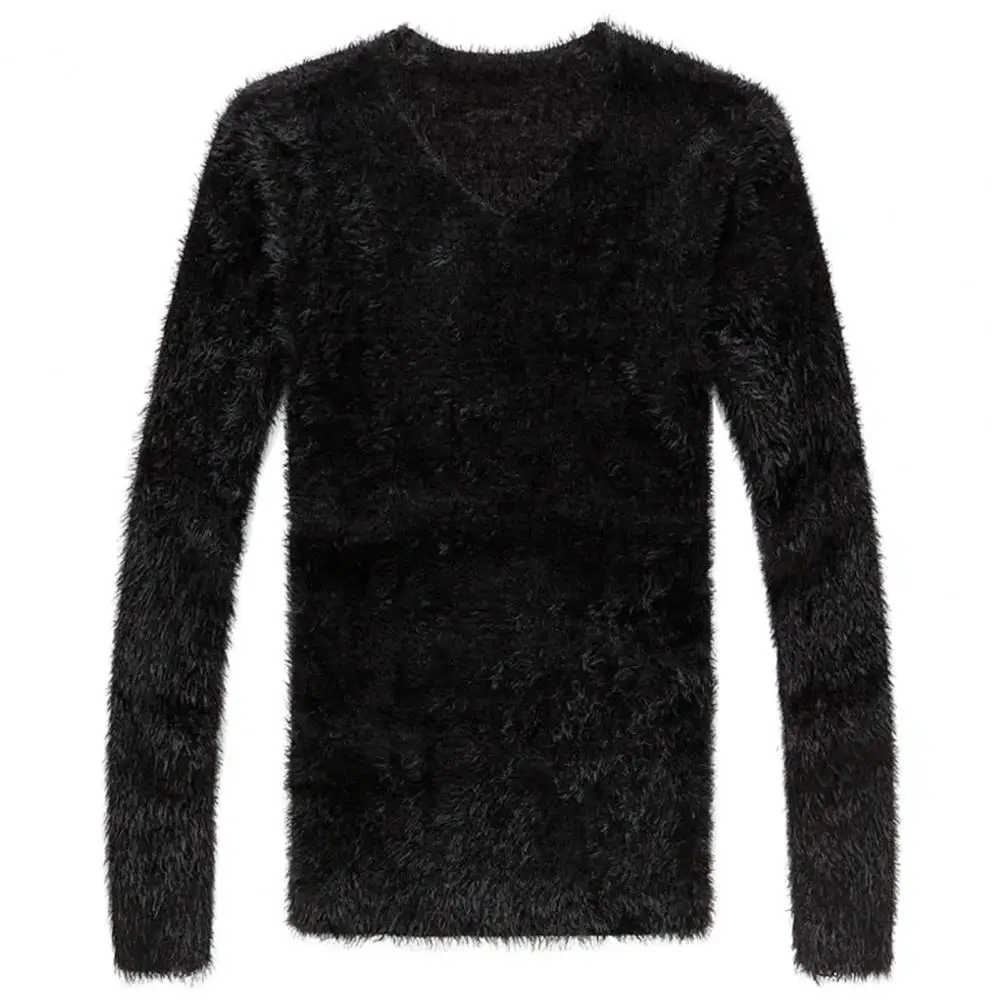 

Winter Men Sweater Knitwear V Neck Knitted Bottoming Autumn Knitting Pullover