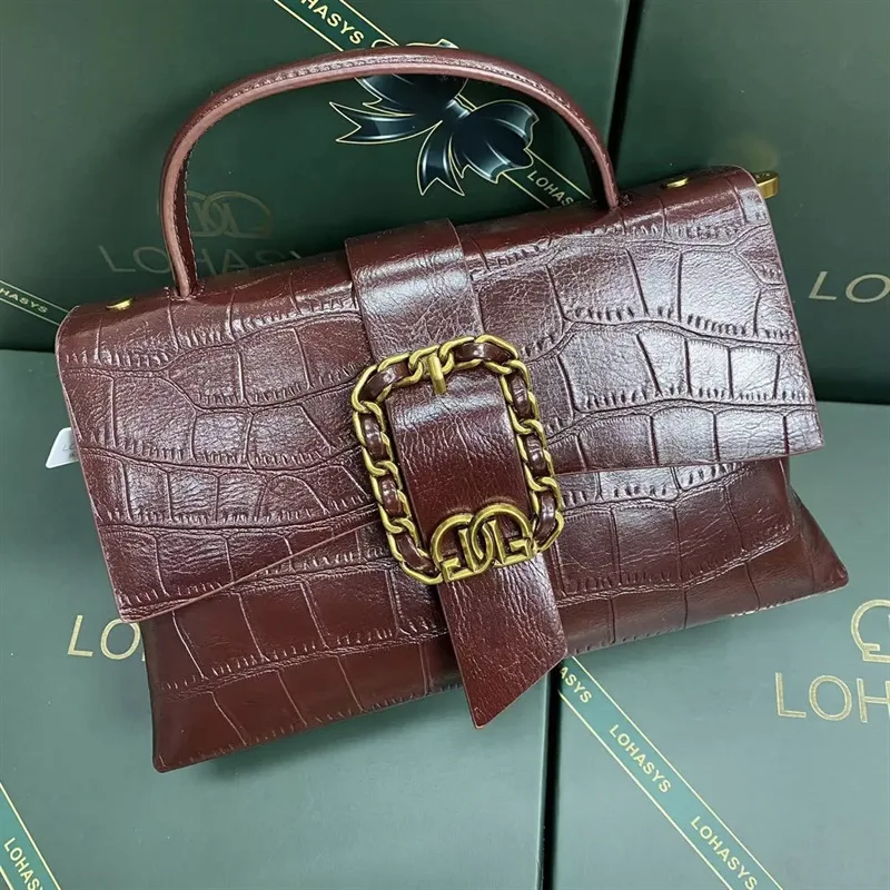 2023 New Genuine Leather Crossbody Bag For Women Ladies Fashionable Purses And Handbags Fashion Single Shoulder Messenger