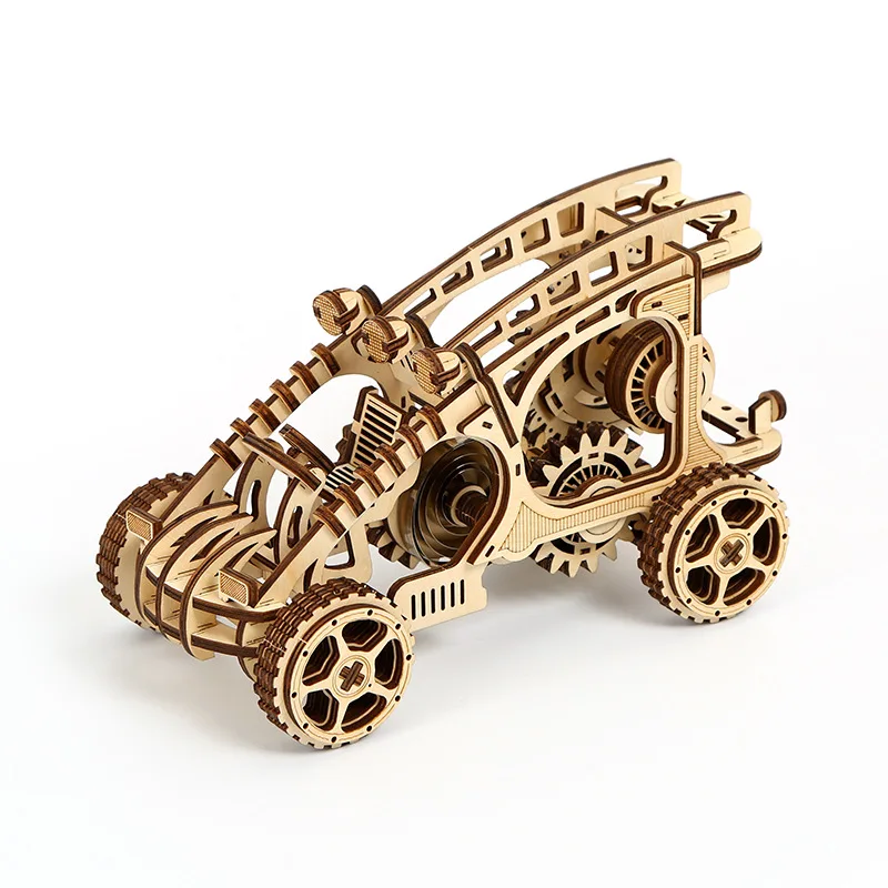 

High Difficulty Mechanically powered off-road Car Model 3D Puzzle Wooden toys Kits for Adults Home Decor Model making Set