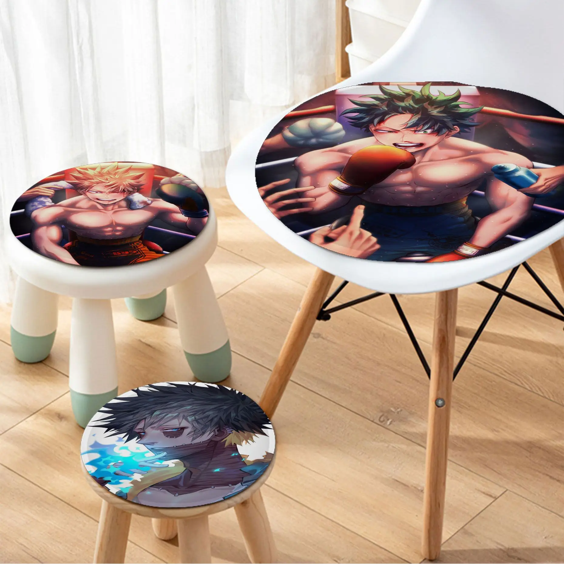 

My Hero Academia Art Sofa Mat Dining Room Table Chair Cushions Unisex Fashion Anti-slip Stool Seat Mat