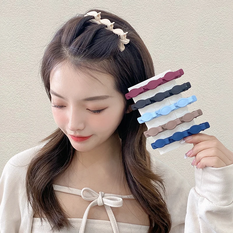 

Черный зажим для волос, заколка для волос, приносите обруч для волос, Многоэтажный зажим для волос Wisp Air Weave, головной обруч, инструмент для ук...