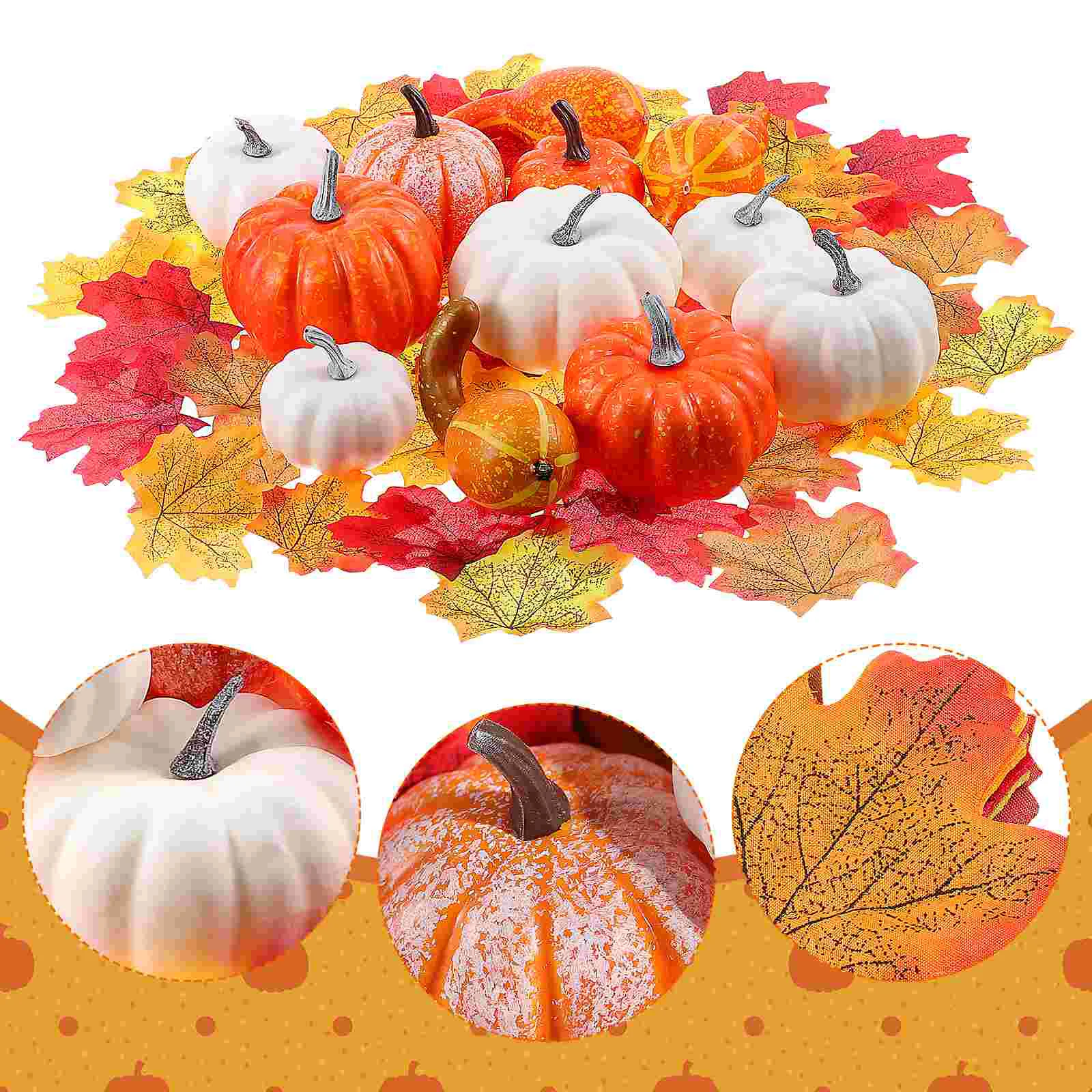 

Pinecones Decorating Foam Pumpkin Fall Decorations Halloween Artificial Pumpkins