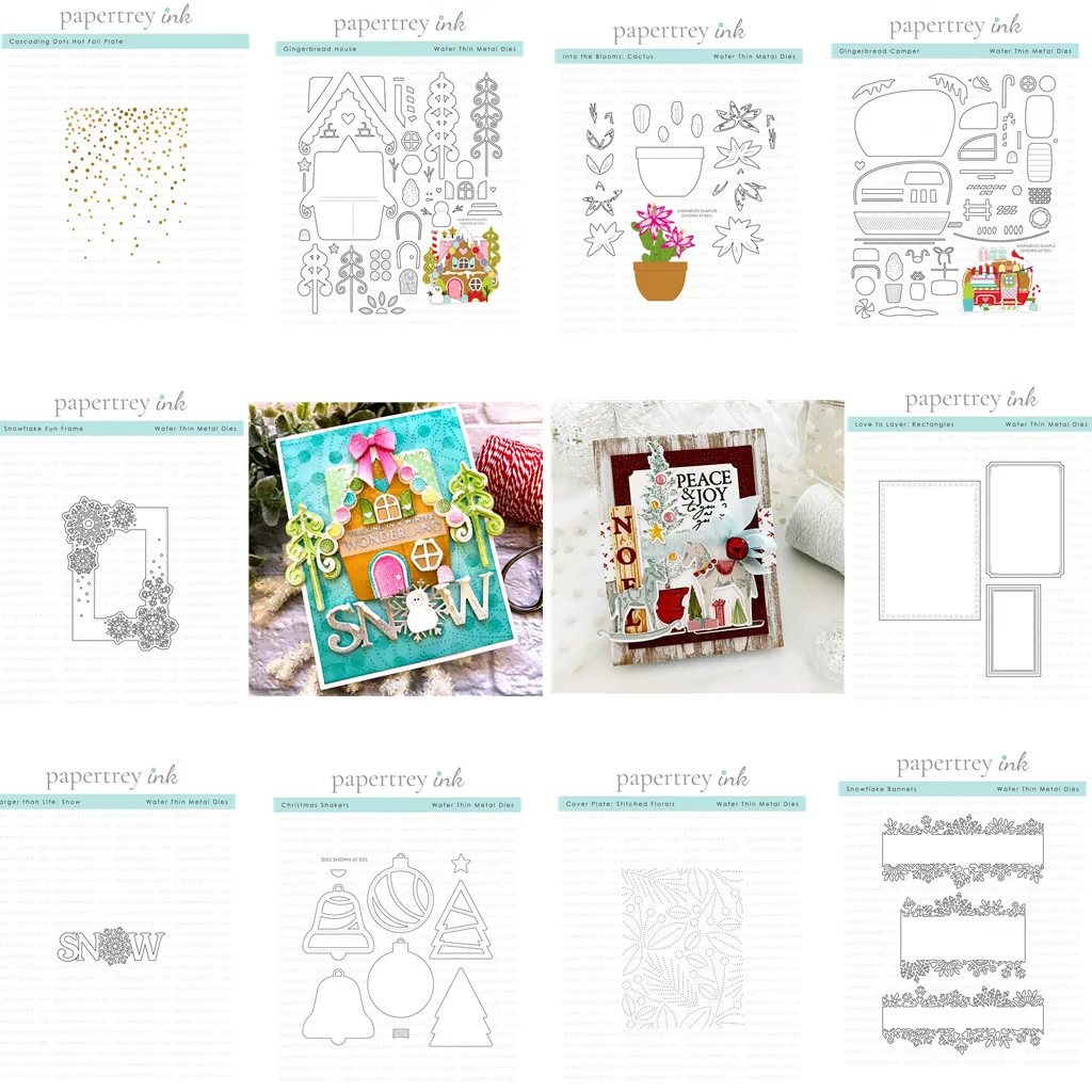 

Snow Christmas 2022 New Metal Cutting Dies Hot Foil Scrapbooking Paper Craft Handmade Make Album Card Punch Embossing Template