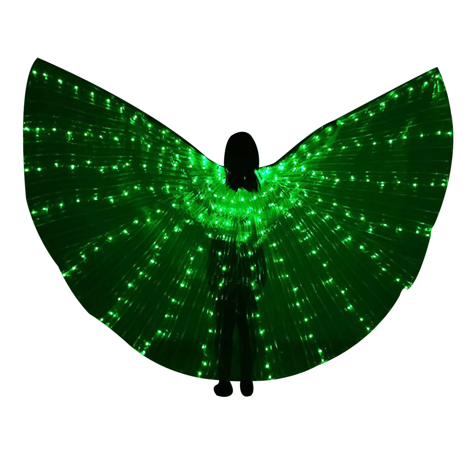 Butterfly Wings Costume Belly Dance Wings Belly Dance Glow Angel Dance Wings With Telescopic Sticks For Girls