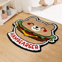 home non slip carpet supply bear burger floor mat trend 70x59cm