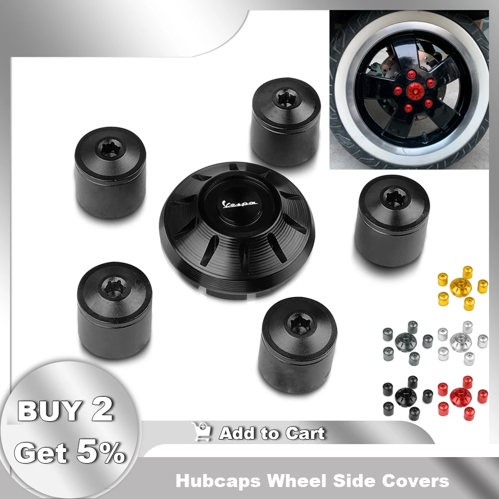 

Hubcaps Wheel Side Covers Fairing Frame Hole Covers Plug Screws For Piaggio Vespa GTS SPRINT PRIMAVERA LX 150 250 300 2017-2021