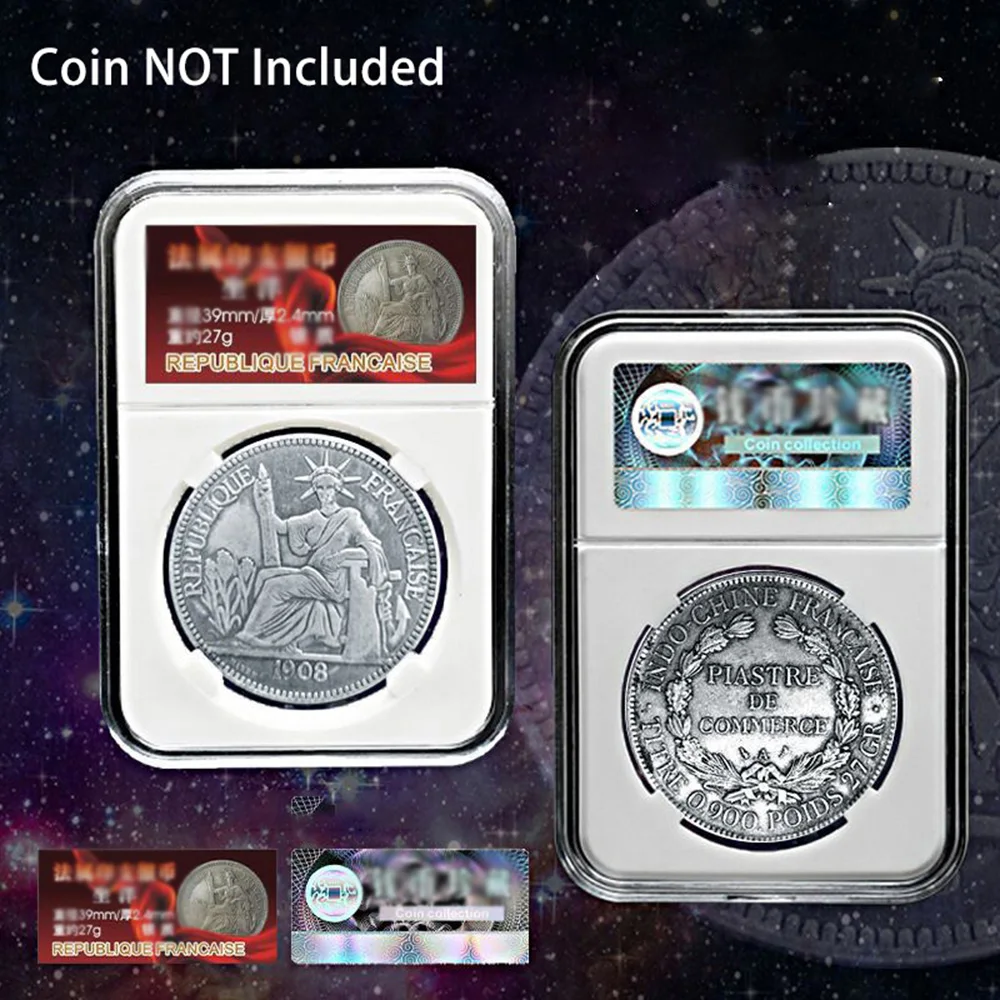 4 шт. 39 мм профессиональная плита для сбора монет дисплей чехол хранения