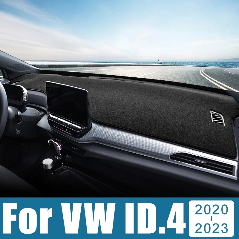 

Car Dashboard Cover Avoid Light Pad Sun Shade Anti-UV Carpets Non-Slip Case Mat For Volkswagen VW ID.4 ID4 2020 2021 2022 2023