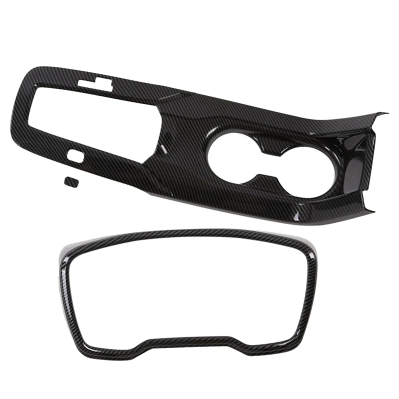 

2Pcs For 2021 Corolla (Right-Hand Drive) Armrest Frame Gear Frame, Instrument Panel Trim Strip Decoration Sticker