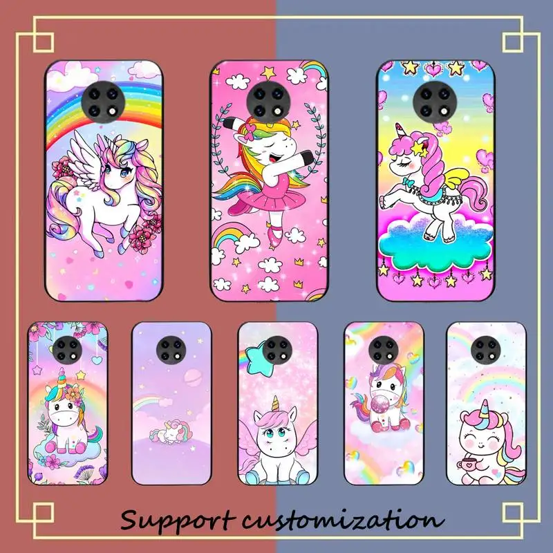 

Pink Unicorn Rainbow Phone Case for Redmi 5 6 7 8 9 A 5plus K20 4X S2 GO 6 K30 pro