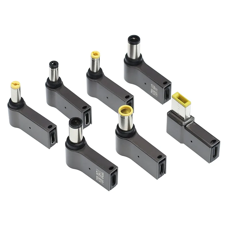 

100W computer PD power adapter suitable for Lenovo ASUS adapter conversion head square mouth elbow with light