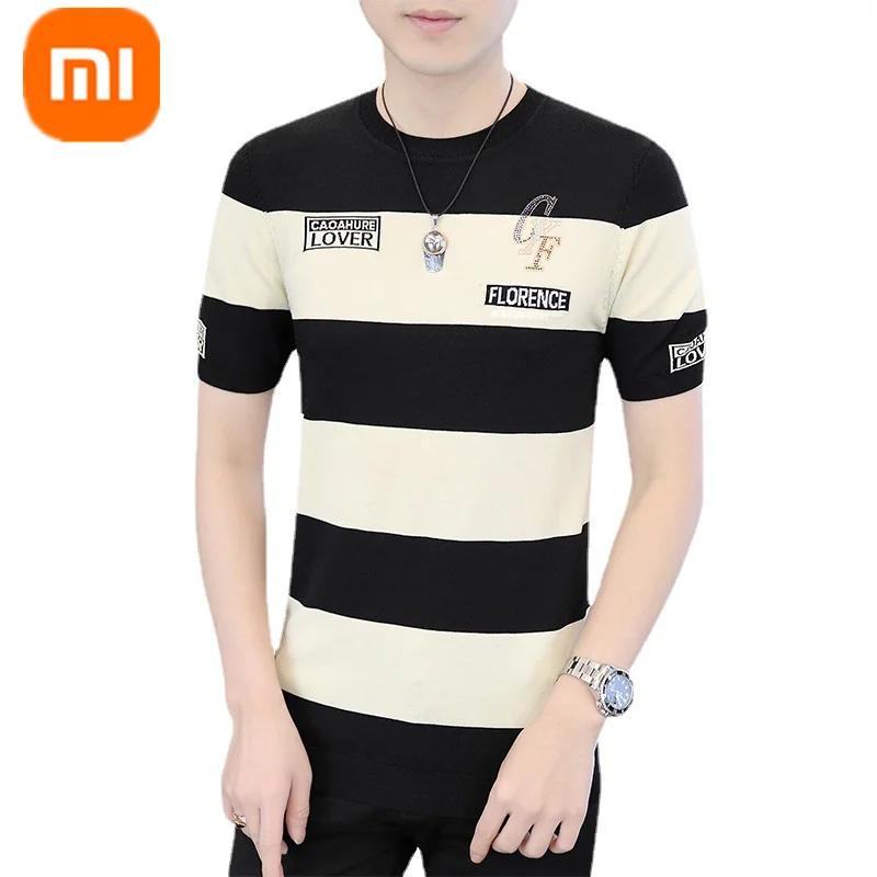 

Xiaomi YOUPIN Ice Silk Elite knit T-shirt Men's 2023 Skin-friendly Breathable Moisture Absorption Fashion O-Neck Short Sleeve