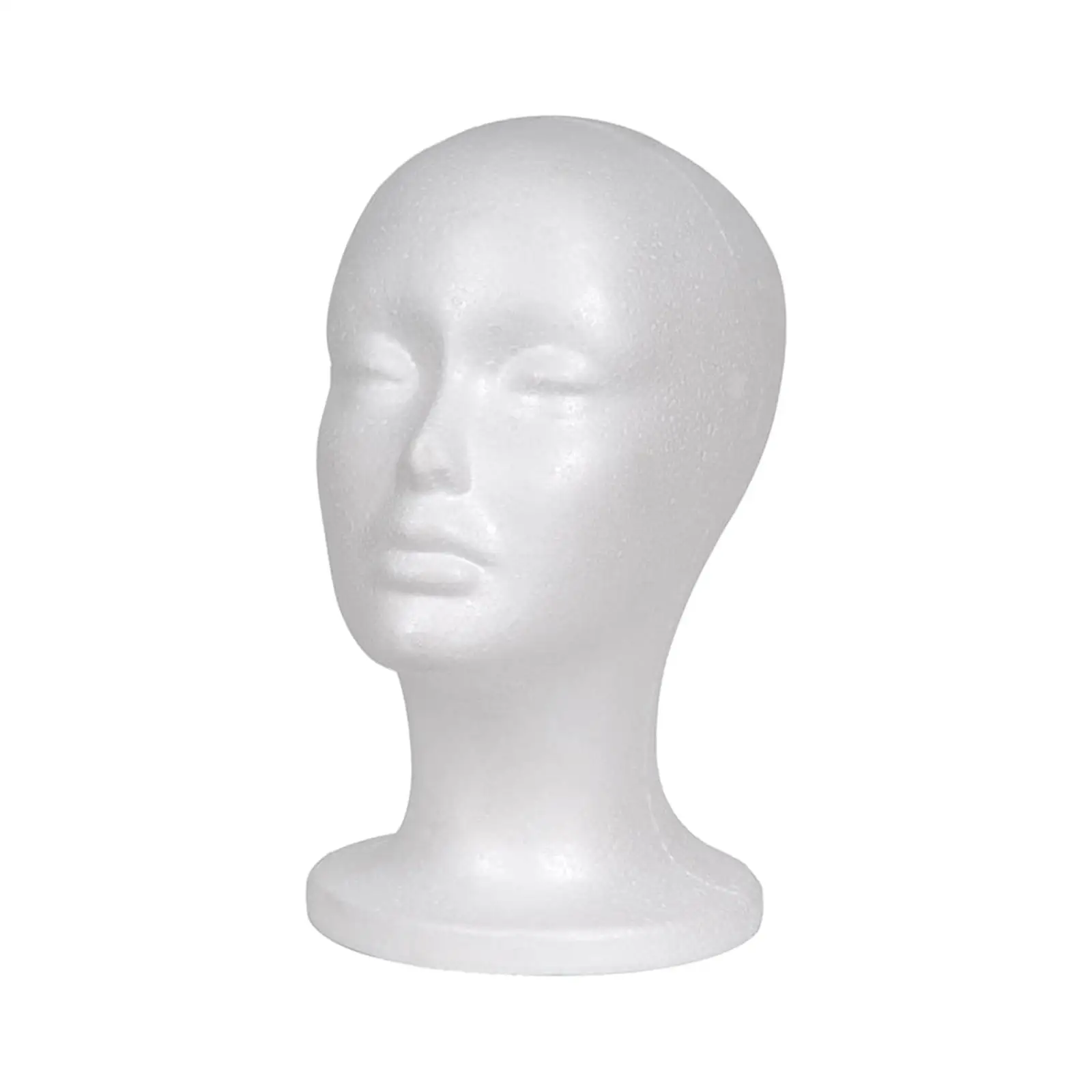 

Female Foam Wig Head Wig Display Mannequin Head Hairpiece Stand for Display Hair Hats Hairpieces for Home Salon and Travel