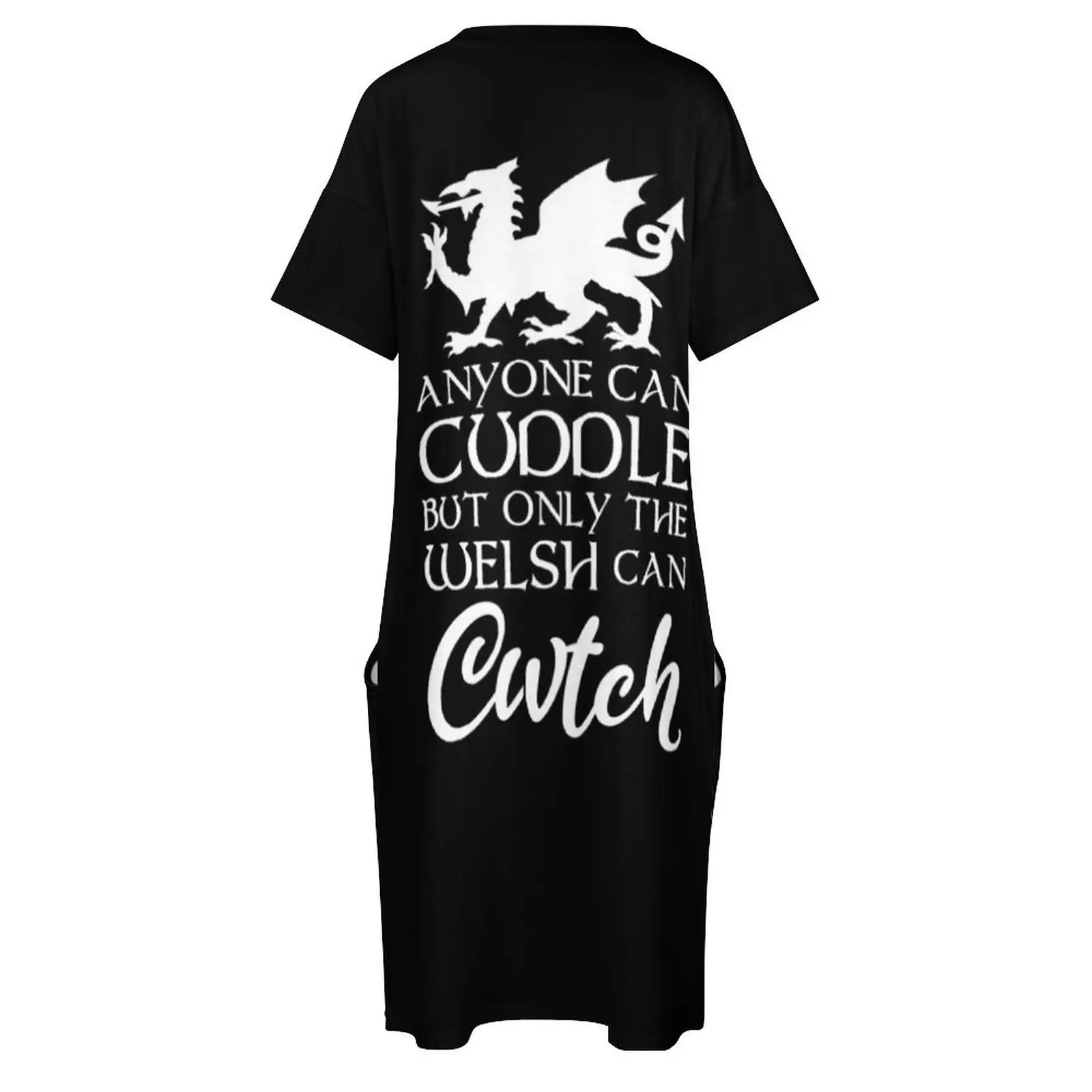 Всего можно обнимать но только вельш может Cwtch I Love Wales Свободное платье с