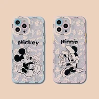 disney mickey minnie cartoon phone case shockproof protective cover for iphone 13 12 11 pro mini xs max x xr silicone soft cover