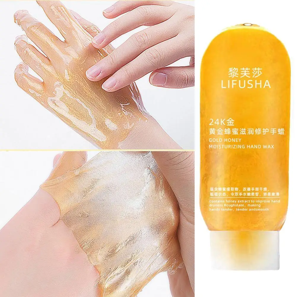 

220g Golden Hand Masks Whitening Moisturizing Moisturizing Care Fine High Hand Exfoliating Lines Wax Calluses Hand Capacity W1i1