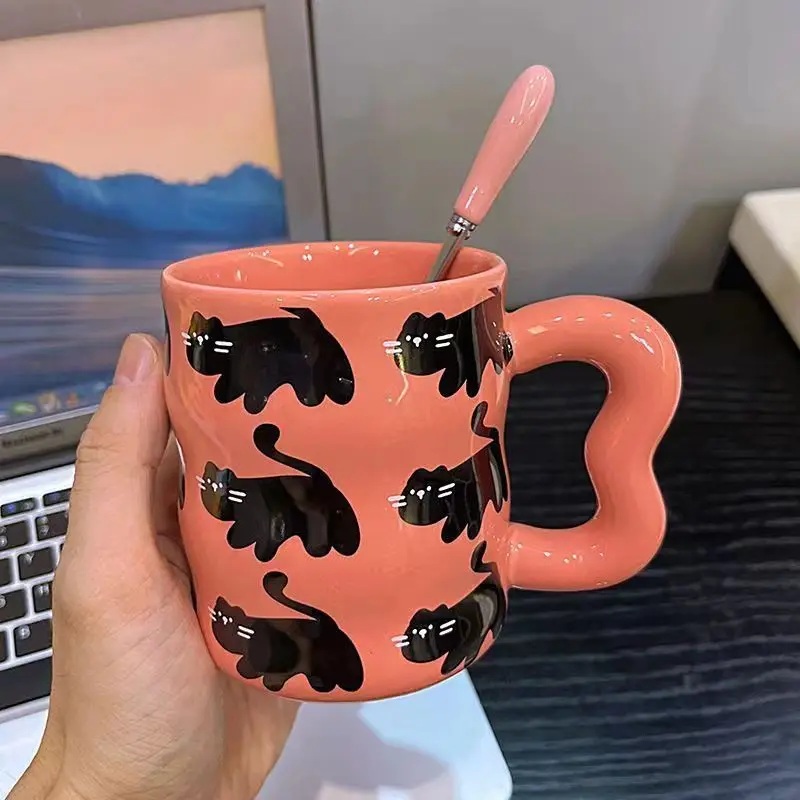 

High Value Couple Ceramic Mug 2023 New Office Drinking Breakfast Milk Coffee Cup