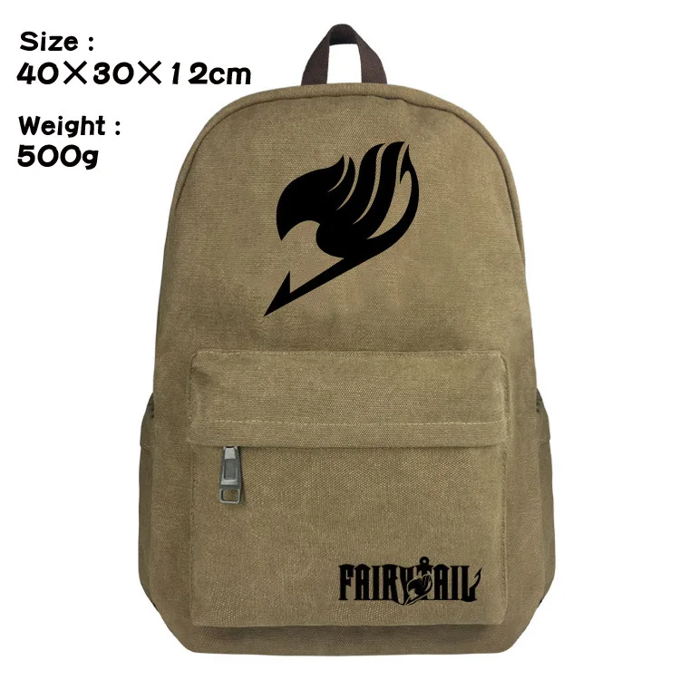 

Anime Fairy Tail Bag Knapsack Schoolbag Travel Bag Boy Girl Laptop Backpacks