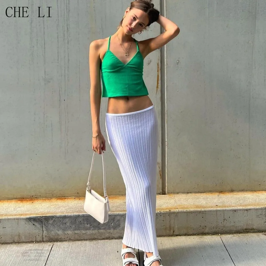 

Spring and Summer New Sexy Women's Clothing Hot Sale Fashion All-match Casual Vacation Knitted Beach Skirt Skirt