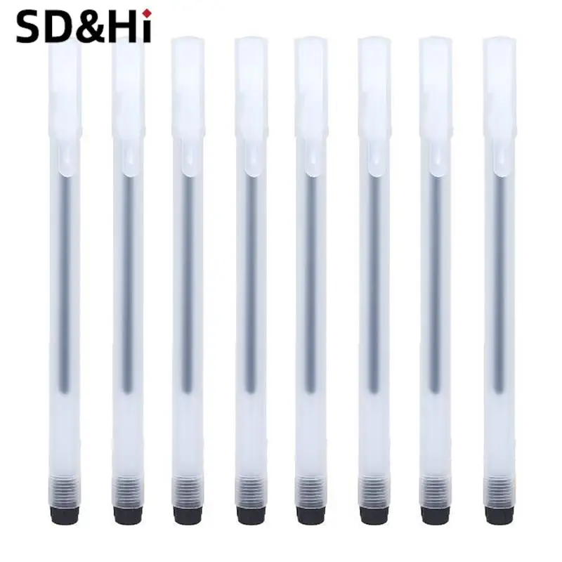 

Женская Черная гелевая ручка 0,5 мм, канцелярские принадлежности для школы и офиса