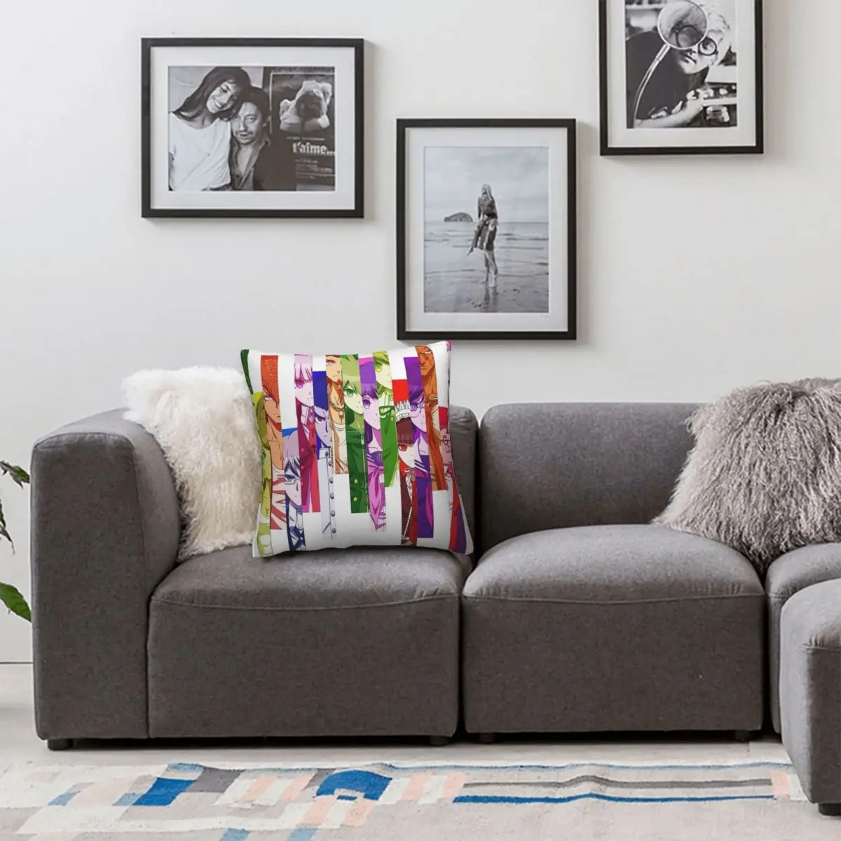 Полностью литая наволочка Makoto Naegi мягкая детская в подарок подушка виде