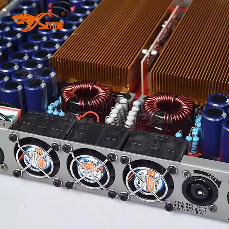 Фото Профессиональный цифровой усилитель мощности HQ48 2X4800W 1U с широким диапазоном напряжения 90V-265V для сценических акустических систем №2