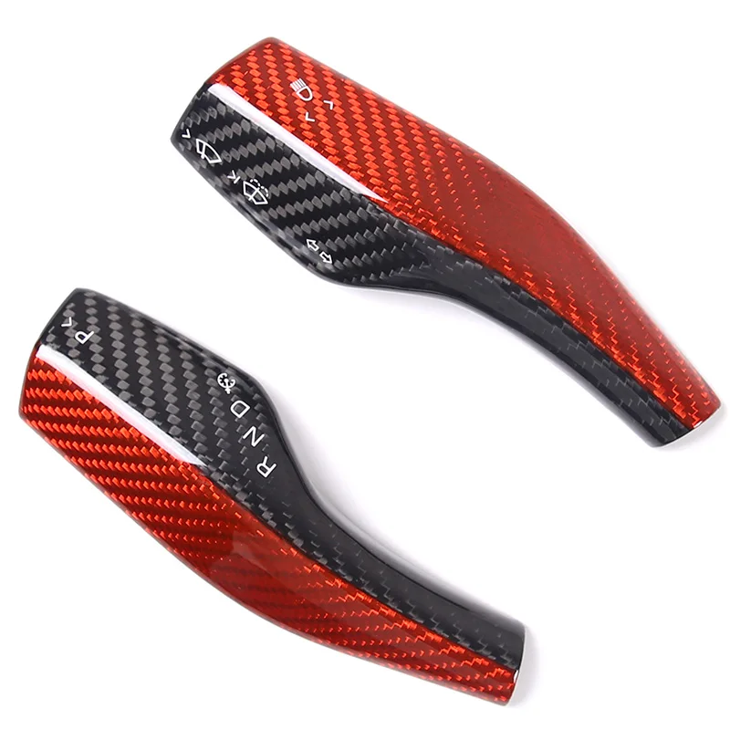 Для Tesla model 3 Y 2016-2022 из настоящего углеродного волокна автомобильный указатель