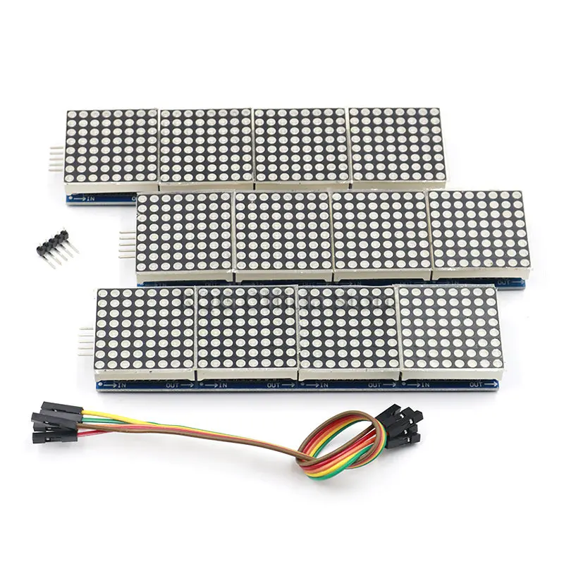 MAX7219 матричный модуль для микроконтроллера Arduino 4 в одном дисплее с линией 5P |