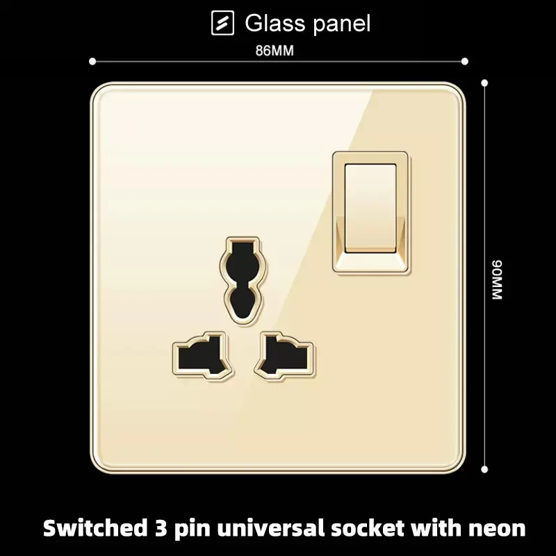 Розетка 13А для Великобритании USB Type-C розетка быстрой зарядки система